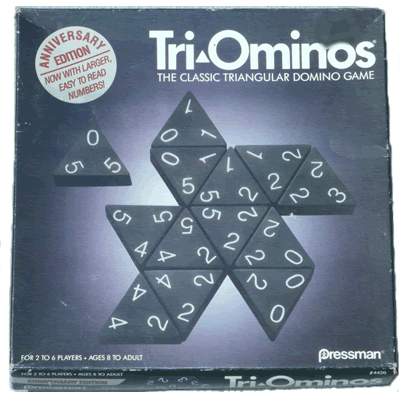 hond slim kaart Tri-Ominos - The Classic Triangular Domino Game